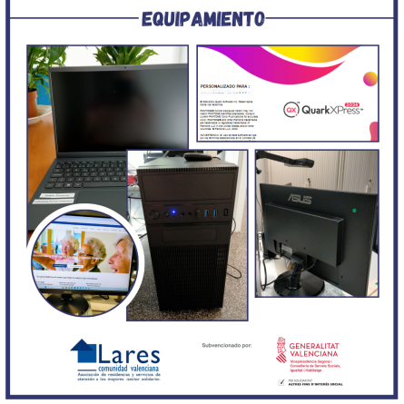 Equipamiento 2024 445x445 - Publicidad de ayudas #IRPF - Adquisición de equipamiento para la Oficina Técnica de Lares CV.